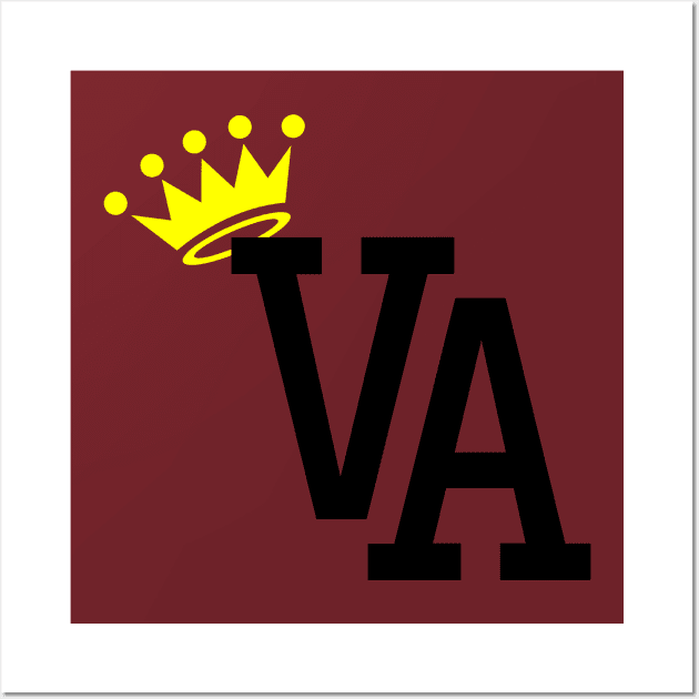 King of Virginia VA by AiReal Apparel Wall Art by airealapparel